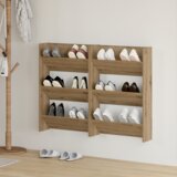 vidaXL Omare za čevlje na steni 2 pcs artisan hrast 60 x 18 x 60 cm u