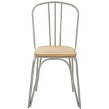 Premier Housewares Siv/v naravni barvi jedilni stol iz masivnega bresta District – | Shoptok.si
