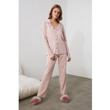Trendyol Powder Knitted Pajamas Set Cene