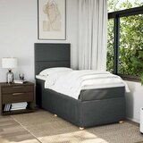 Krevet s oprugama i madracem tamnosivi 90x200 cm od tkanine | shoptok.hr