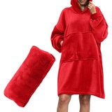 Pulover odeja s kapuco 4v1 – rdeča XXL - Froster - Home warming - Božič | Shoptok.si