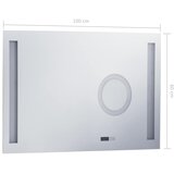  Kupaonsko LED zidno ogledalo sa senzorom na dodir 100 x 60 cm | shoptok.hr