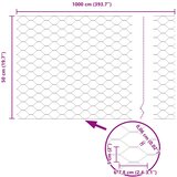  Heksagonalna ograda 0,5 x 10 m Pocinčani čelik Srebrna | shoptok.hr
