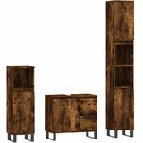  3-dijelni set kupaonskog namještaja boja hrasta drveni | shoptok.hr