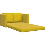  Podni kauč na razvlačenje 2-u-1 tamnožuti 122x204x55 cm baršun | shoptok.hr