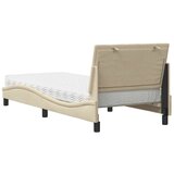  Krevet s madracem Hanko krem 90 x 190 cm od tkanine | shoptok.hr