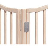  Vrata za pse s vratašcima 12 panela sklopiva 960 cm drvo topole Smeđa 80 x 90 x 2 cm | shoptok.hr