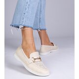 D/CEO marka niezdefiniowana Beige suede loafers with rhinestones Minilla | Shoptok.si