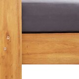  Fotelja od masivnog bagremovog drva s jastukom tamnosiva | shoptok.hr