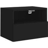 Maison Chic Stenska TV omarica - TV stojalo - Televizijska omarica črna 40x30x30 cm iverna plošča, (21701574) | Shoptok.si