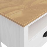 TV omarica Hill bela 110x40x47 cm trdna borovina, (20622195) | Shoptok.si