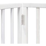 vidaXL Vrata za pse s 3 panela sklopiva bijela 150 cm od drva topole | shoptok.hr