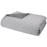 Catherine Lansfield Sivi prošiven prekrivač od sherpa flisa 220x230 cm Cosy Nori – | shoptok.hr