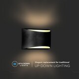  LED spoljašnje zidno svetlo LED/9W/230V 4000K IP54 crno | Eponuda.com