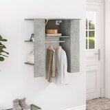 The Living Store Omarica za predsobo betonsko siva 97,5x37x99 cm konstruiran les - Omarica Za Predsobo, (21429571) Cene