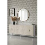 Hanah home komoda Ayshe 180, 180 cm, bela / travertin / srebrna | Eponuda.com