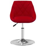 vidaXL Okretne blagovaonske stolice 6 kom crvena boja vina baršunaste - boja crnog vina 6 | shoptok.hr