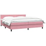  Spring krevet s madracima ružičasti 180x210 cm baršun | shoptok.hr