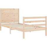  Posteljni okvir z vzglavjem 2FT6 trden les | Shoptok.si
