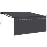  Skrovita tenda Antracit 350 x 250 cm Poliester i aluminij | shoptok.hr