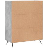  Komoda siva boja betona 69,5x34x90 cm od konstruiranog drva | shoptok.hr