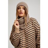 Marisse Coffee Scarf With Metallic Thread | shoptok.hr