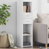  Visoka komoda bijela 30 x 42,5 x 124 cm od konstruiranog drva | shoptok.hr