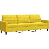  3-dijelni set sofa s jastucima žuti baršunasti | shoptok.hr