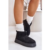 EVENTO Low women's snow boots on a platform insulated with black fur Saldren | Eponuda.ba