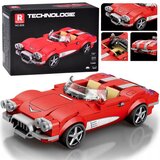 Tehnički blokovi Retro automobil CRVENI KABRIOLET iz 1950-ih 311 dijelova ZA5790 | shoptok.hr