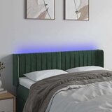  LED posteljno vzglavje temno zeleno 147x16x78/88 cm žamet Cene