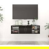Maison Chic Stenska polica - Viseča Polica črna 102x30x29 cm inženirski les, (21793637) | Shoptok.si