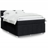  Krevet s oprugama i madracem crni 160x200 cm od tkanine | shoptok.hr