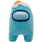 Yume Toys Among Us Official 12" Plush with accessory cyan with Egg hat, (10917)