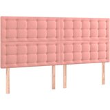  Box spring s madracem LED ružičasti 200x200cm baršunasti | shoptok.hr