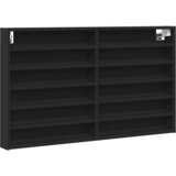  Vitrina crna 100x8,5x58 cm konstruirano drvo | shoptok.hr