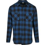 Urban Classics Plus Size Plaid Flannel Shirt Blue/Black Cene
