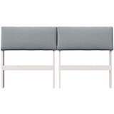 vidaXL Tapecirano vzglavje Svetlo siva 140 cm Masivno borovo les | Shoptok.si