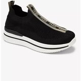 Resti Women's slip-on sports shoes with lettering in black Cerppa- Footwear | shoptok.hr