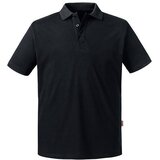RUSSELL Czarna koszulka męska polo Pure Organic | Shoptok.si
