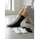 Sinsay Set rebrastih čarapa s izvezenim psima 5 komada | shoptok.hr