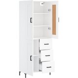  Visoka komoda bijela 69,5x34x180 cm konstruirano drvo Slike