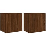 vidaXL Stenske TV omarice 2 kosa rjavi hrast 40,5x30x40 cm inž. les, (21017005) | Shoptok.si