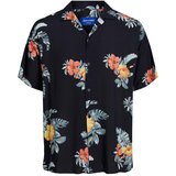 Jack & Jones Košulja 'Luke' siva / narančasta / koraljna / crna | shoptok.hr