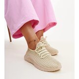 Gemre Beige fabric sneakers Milena Cene