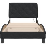  Okvir kreveta s LED-om bez madraca crni 80 x 200 cm baršunasti | shoptok.hr