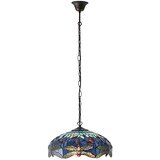  Endon 64080 - Luster na lancu Tiffany DRAGONFLY 3xE27/60W/230V prečnika 41 cm | Eponuda.com