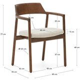 Kave Home Smeđa blagovaonska stolica Alocs – | shoptok.hr