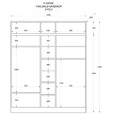 Hanah home Ormar Rb-185-13, 175x210x52 cm, Bijeli | Eponuda.ba