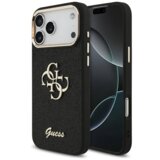 Guess maska fixed glitter big 4G metal frame case za iphone 17 pro max crna Cene